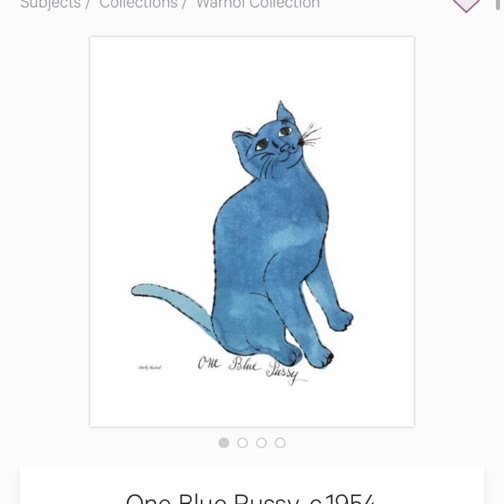 Andy Warhol Cat Print